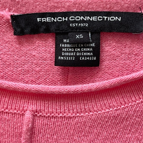 French Connection Baby Soft Della Vhari Long Sleeve Sweater, Pink,Scoop Neck, XS - Picture 4 of 13